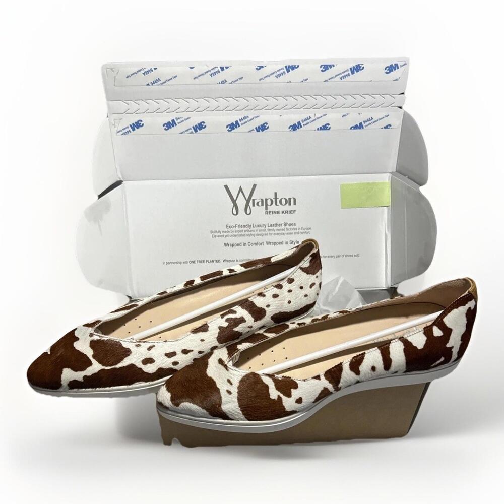 Wrapton On Point Palomino Camel Flats Shoes Brown Women's size 39 NWOB Comfy